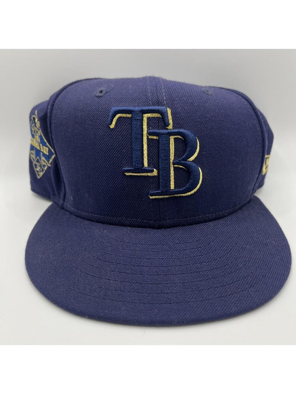 Tampa Bay Rays New Era 59fifty Fitted Hat 7 1/2 Exclusive Of Decoration